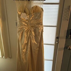 BrideLulu MOB dress in champagne